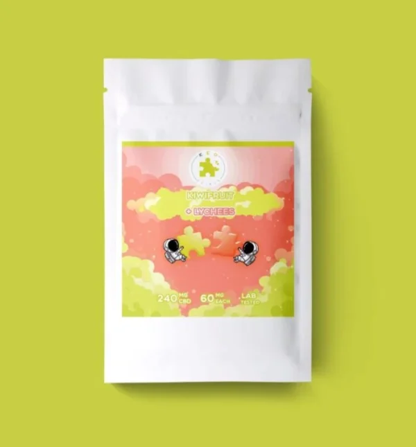 Lychee & Kiwi CBD Puzzle Gummies | Buy Weed Edibles